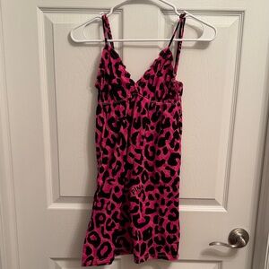 Victoria’s Secret Pink Leopard Print Nightgown Size S